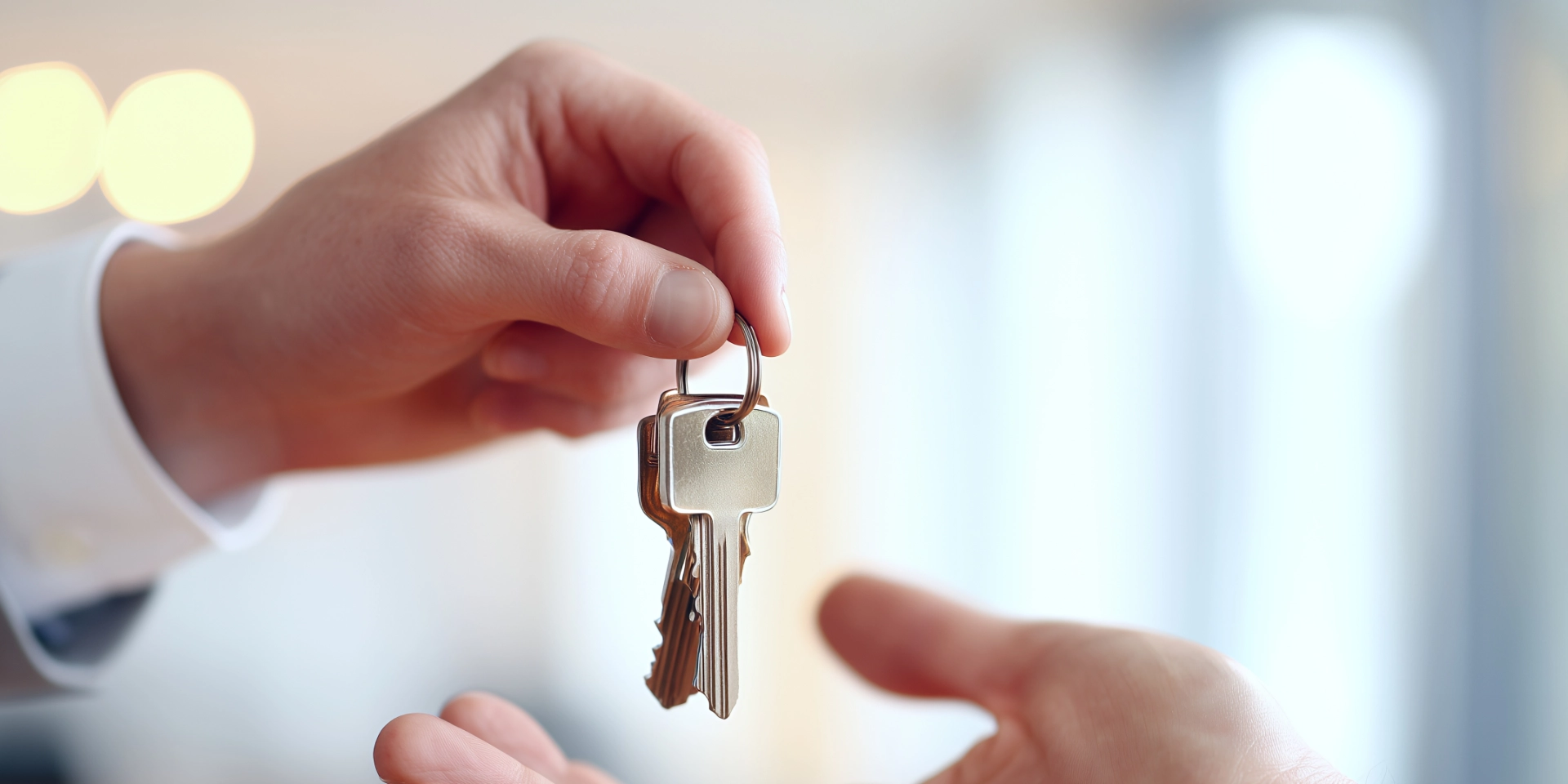 Übergabe eines Wohnungsschlüssels