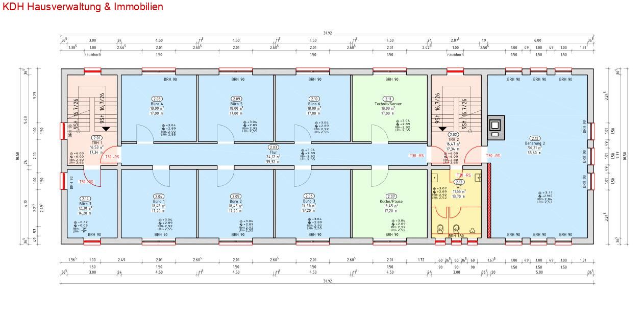 Büroflächen für jeden Bedarf - modern-günstig-Autobahnanbindung (Lau-GE-01) — Grundriss
